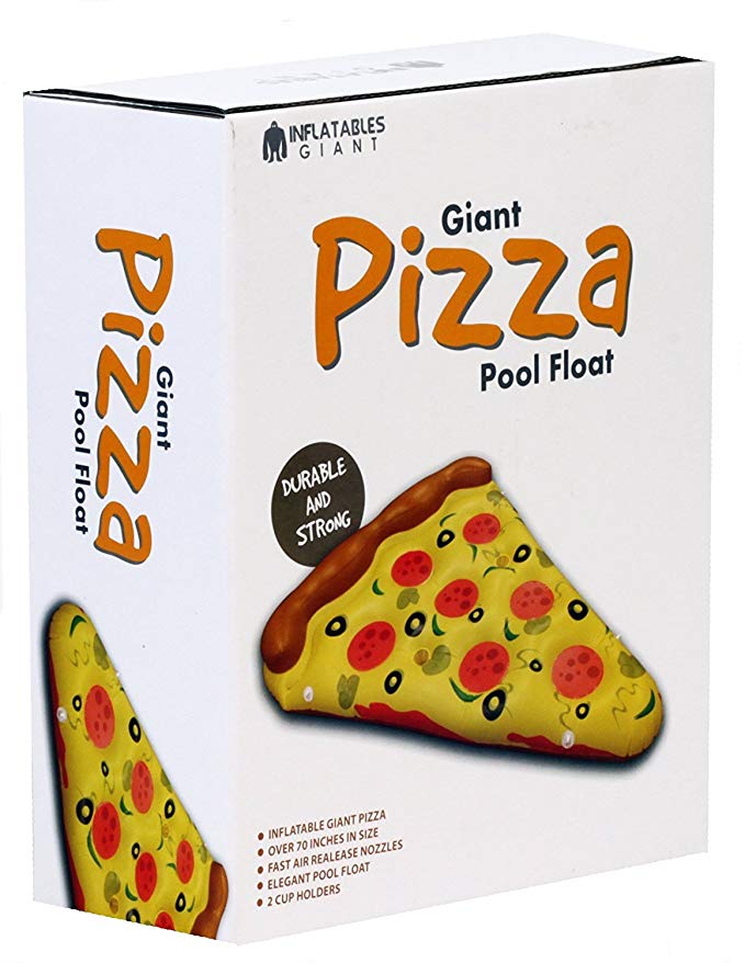 giant pizza float